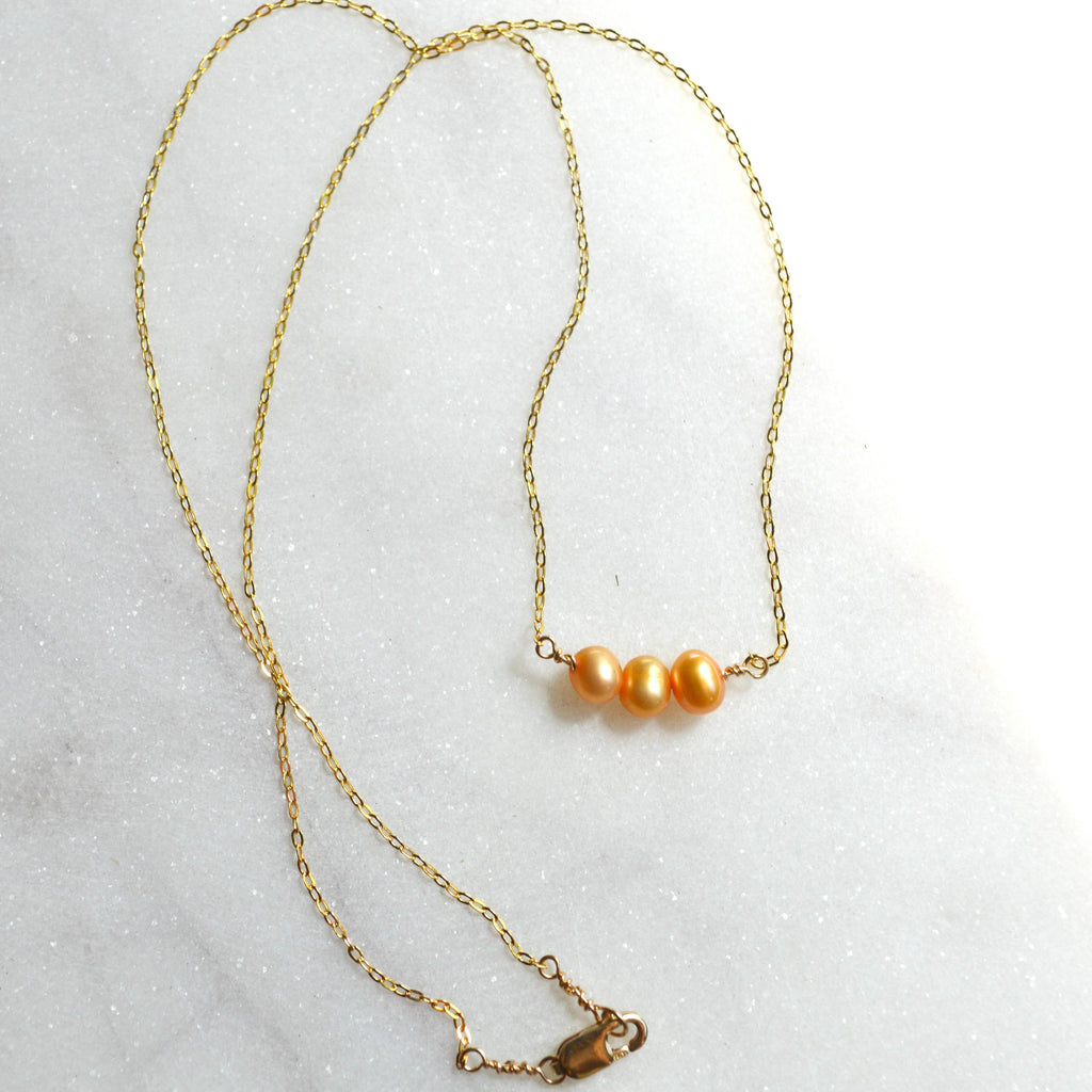 Triple Pearl Necklace