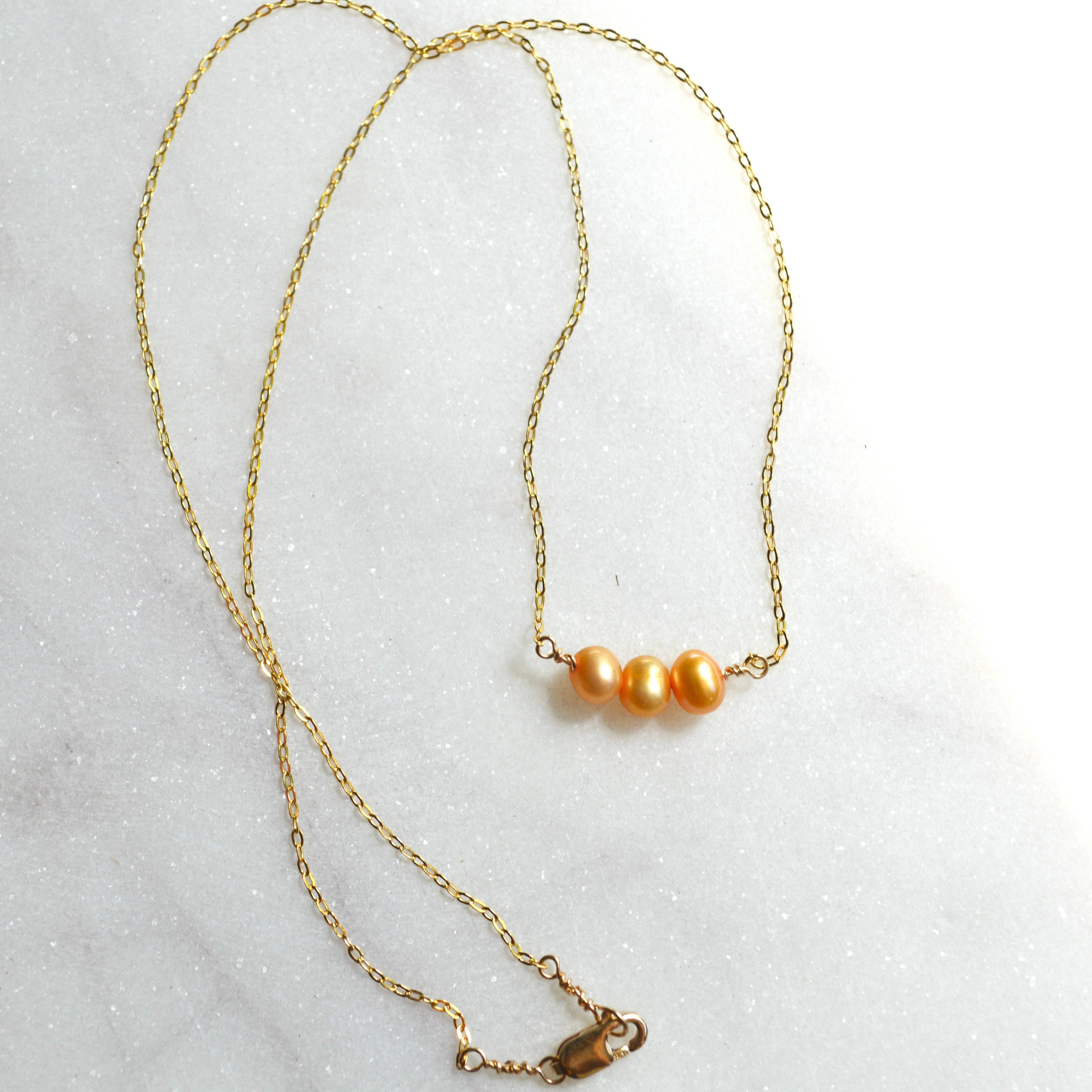 Triple Pearl Necklace