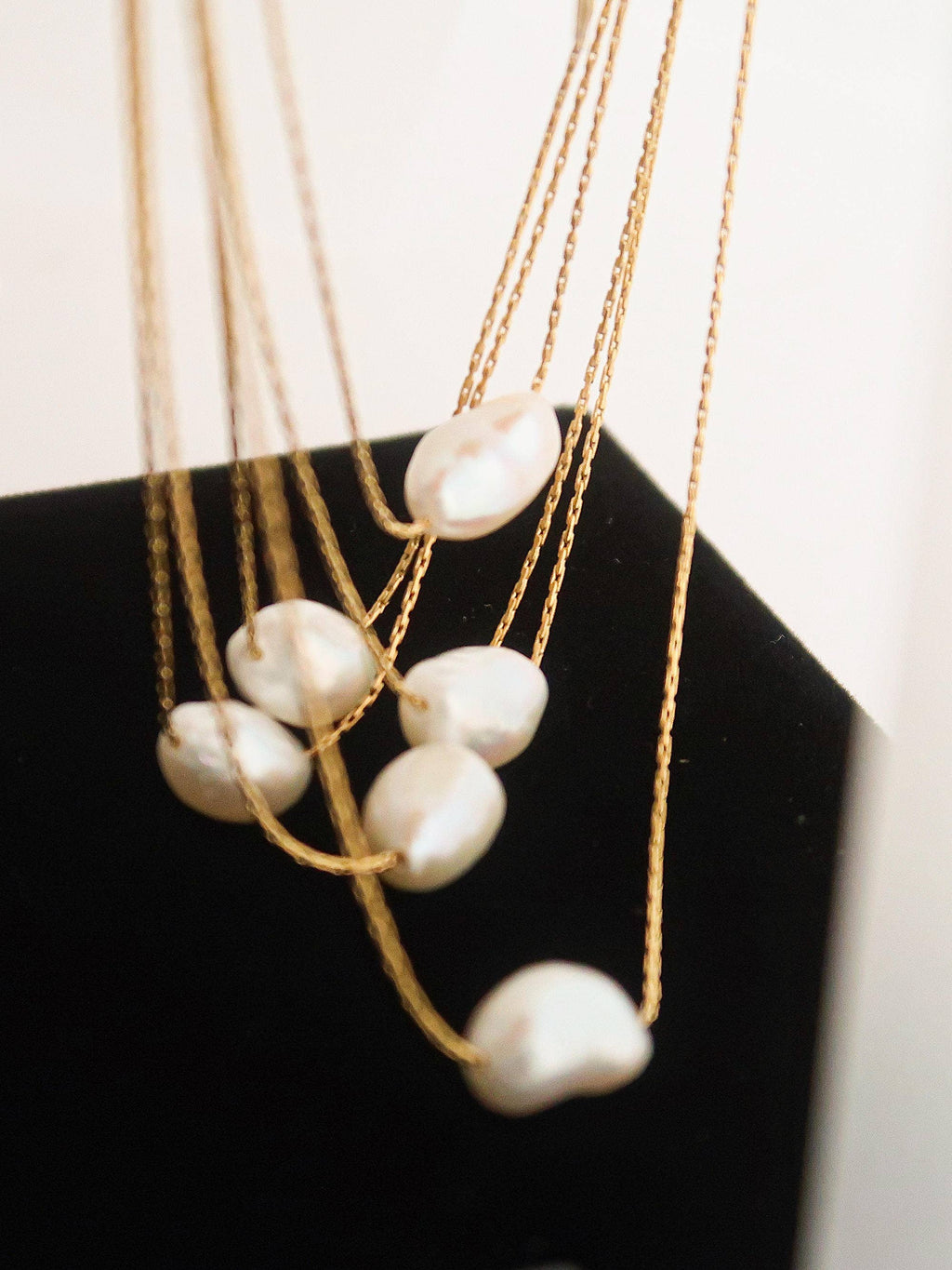 MAHINA Non-Tarnish Natural Pearl Necklace