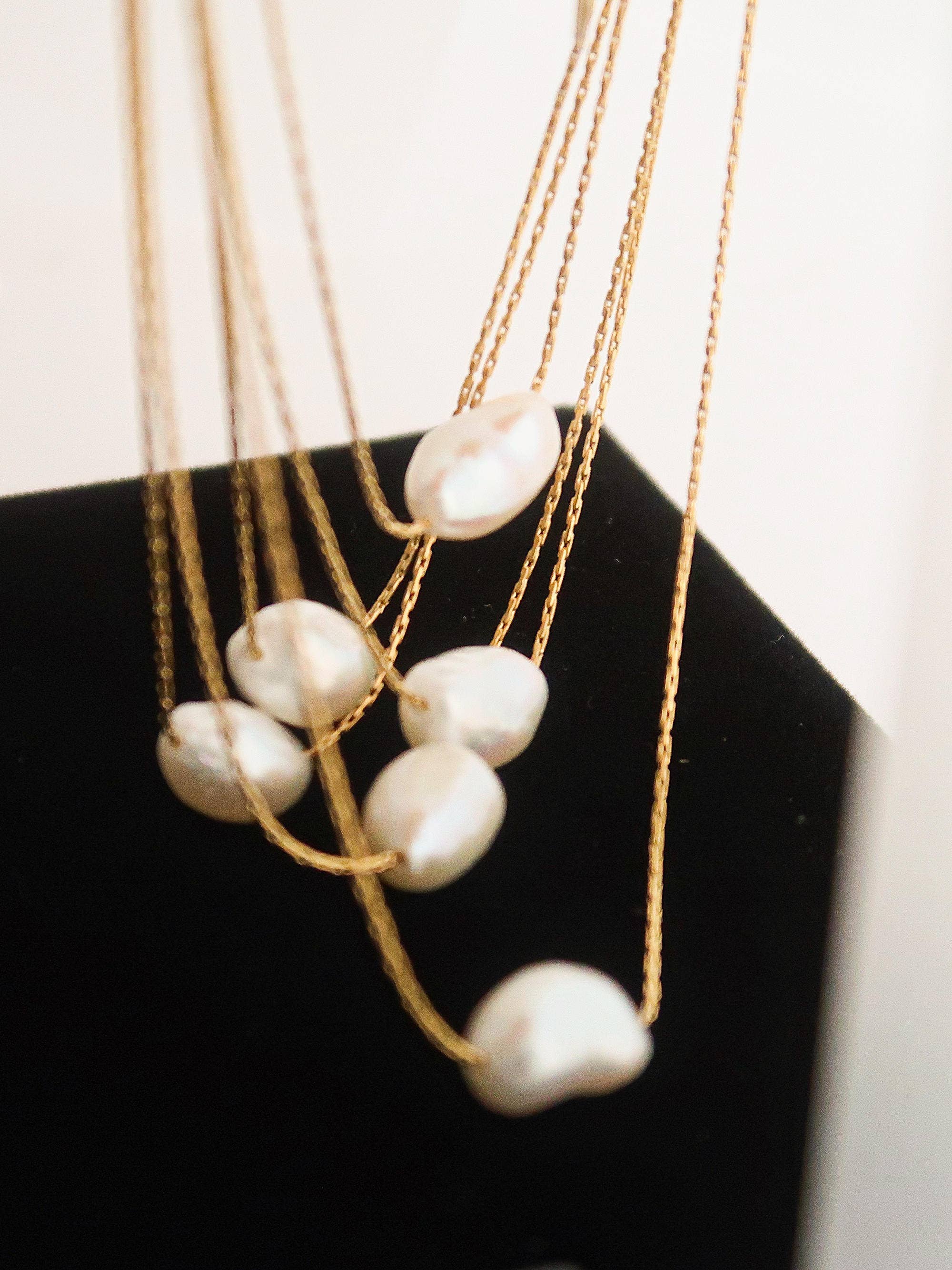 MAHINA Non-Tarnish Natural Pearl Necklace
