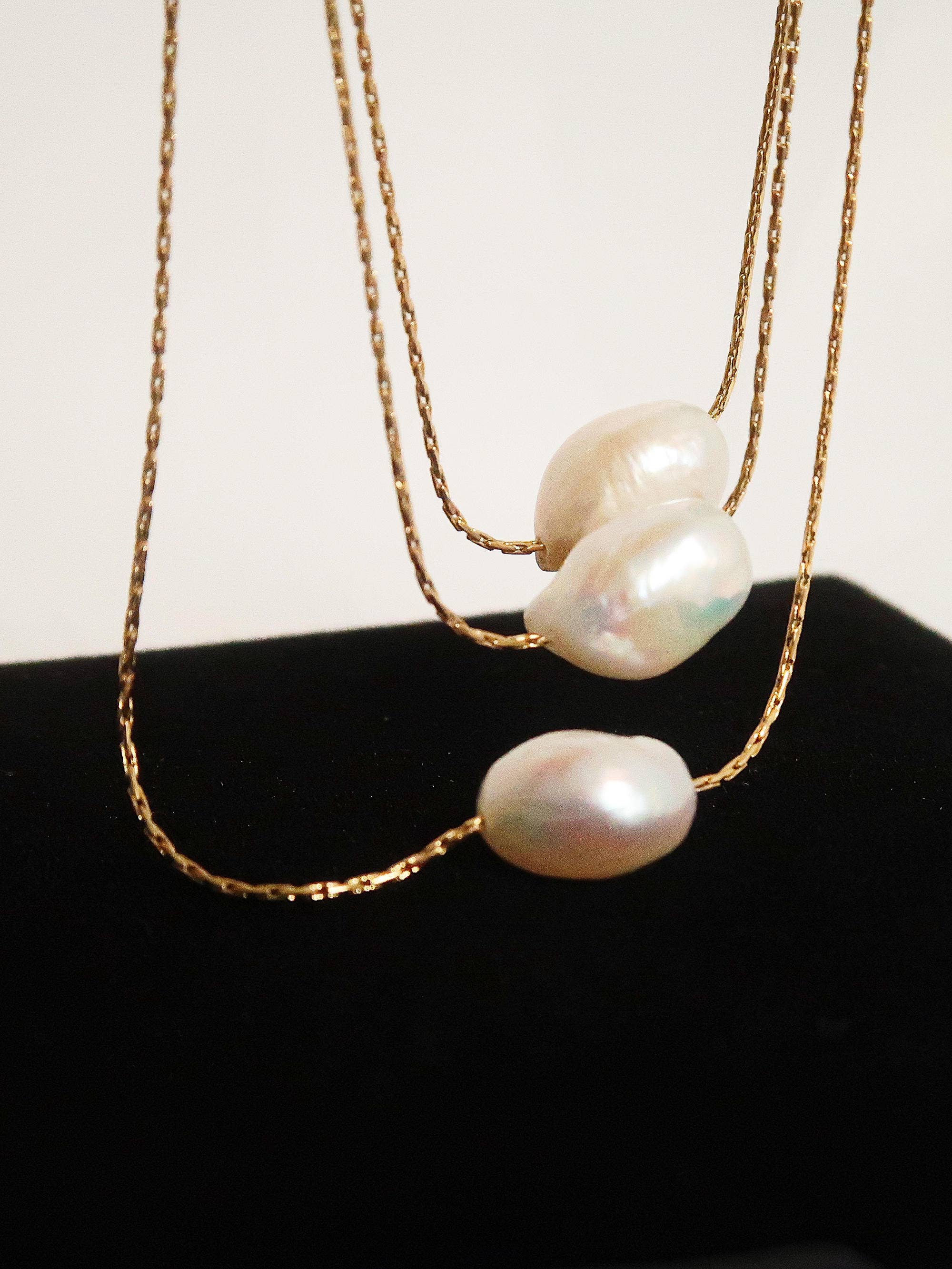 MAHINA Non-Tarnish Natural Pearl Necklace