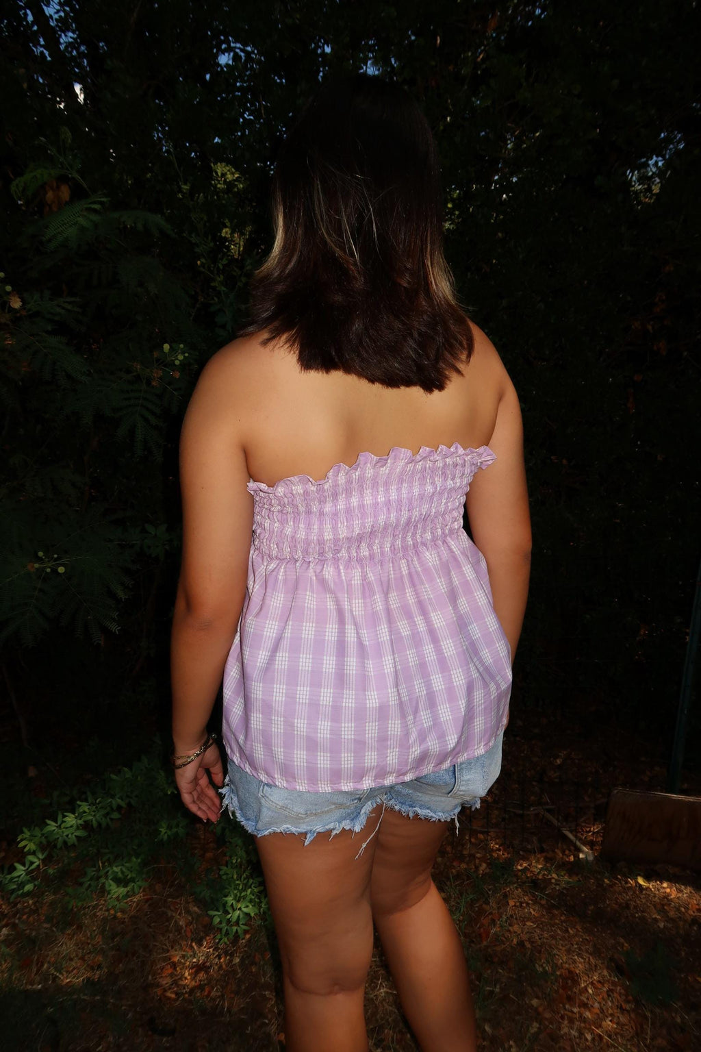 Handmade Shirred Palaka Tube Top