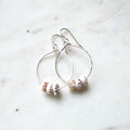 Triple Puka Shell Hoops