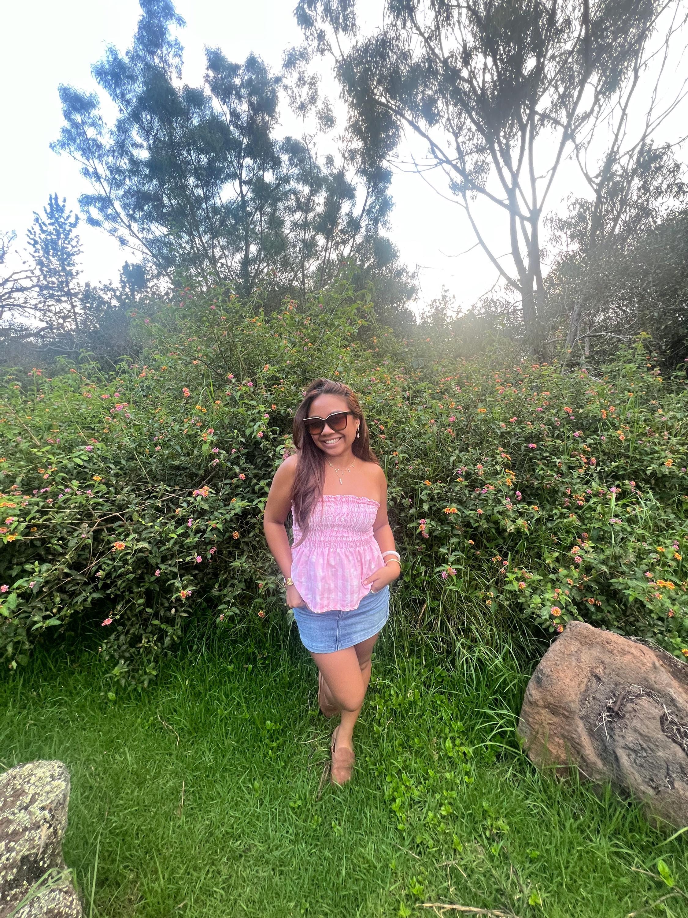 Handmade Shirred Palaka Tube Top