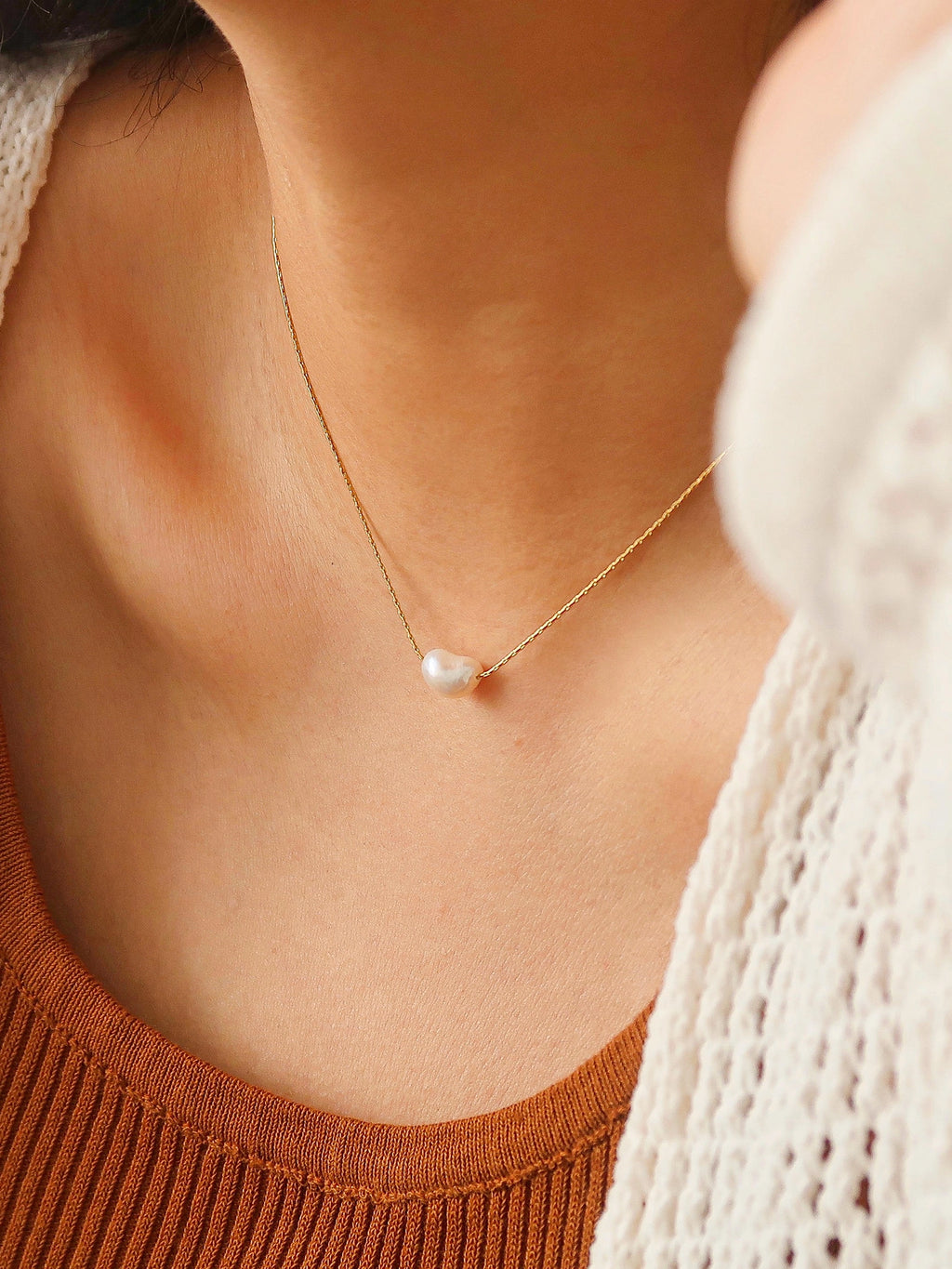 Mahina Natural Pearl Necklace