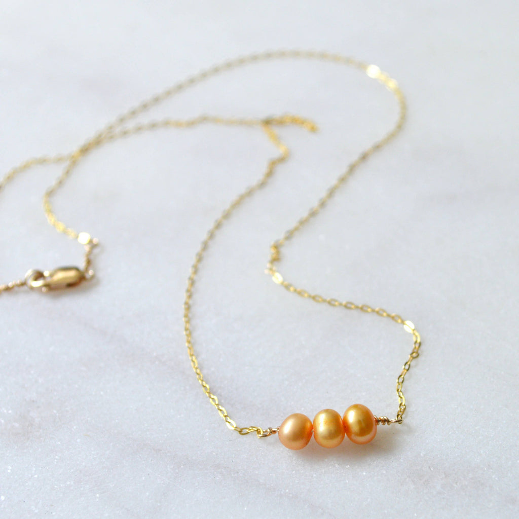 Triple Pearl Necklace