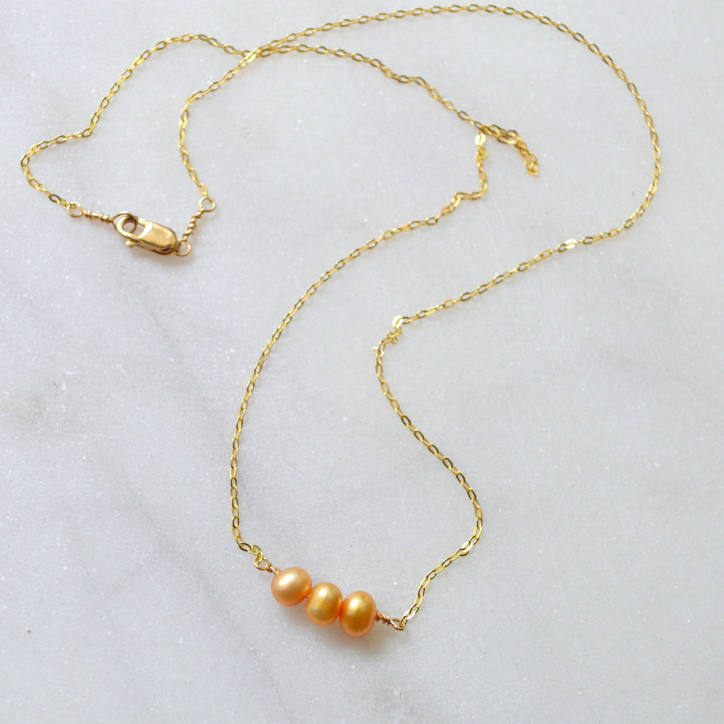 Triple Pearl Necklace