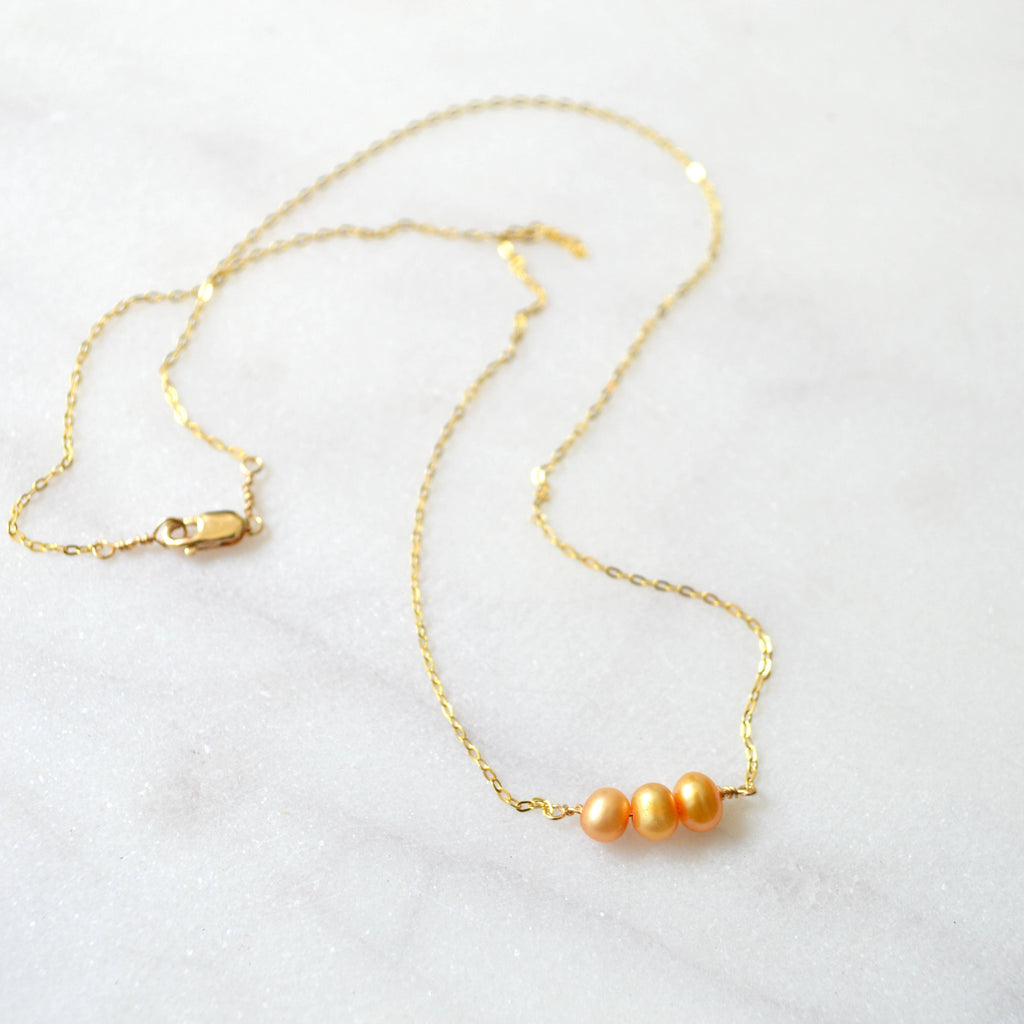 Triple Pearl Necklace