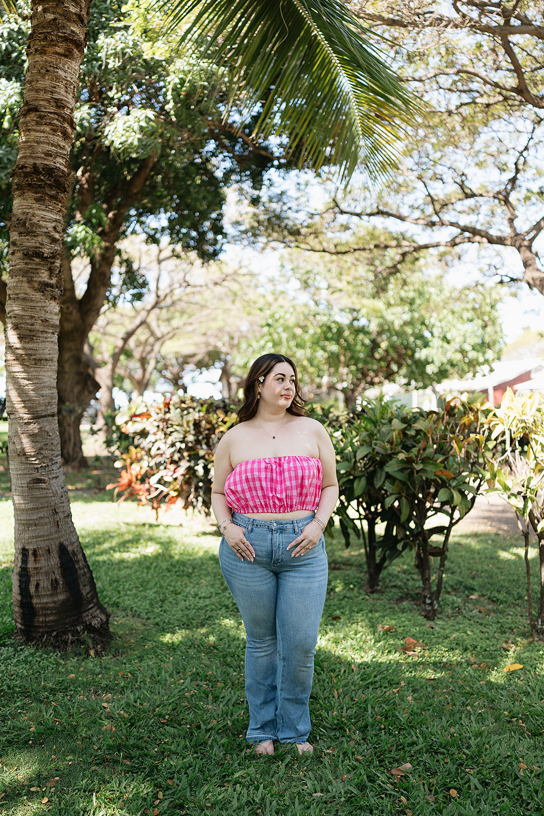 Guava Pink Bandeau Top