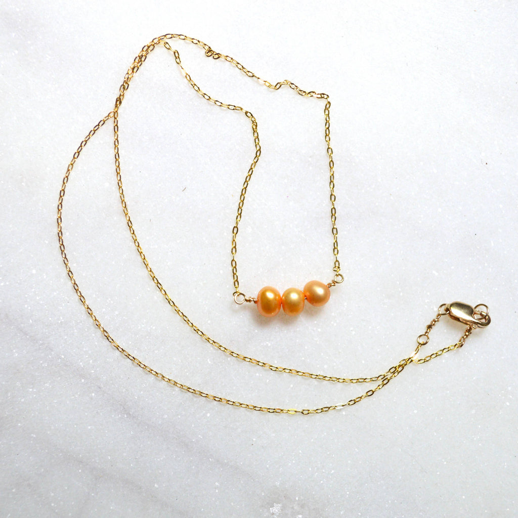 Triple Pearl Necklace